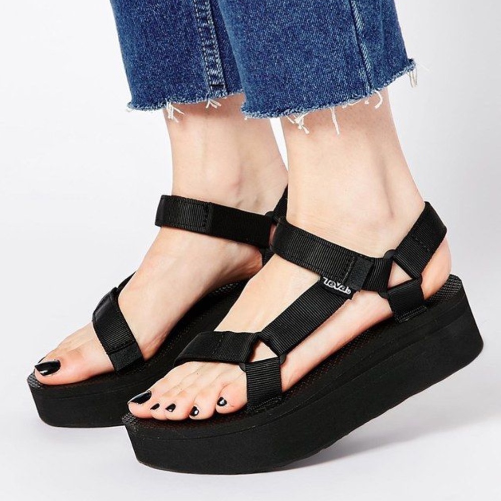 Teva Flatform Universal Sandals - Black